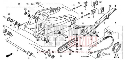 SWINGARM CBR600RAA de 2010