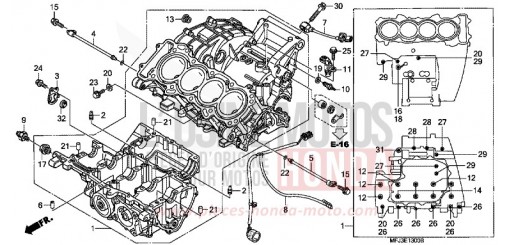 CRANKCASE CBR600RAA de 2010