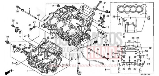 CRANKCASE CBR600RAC de 2012