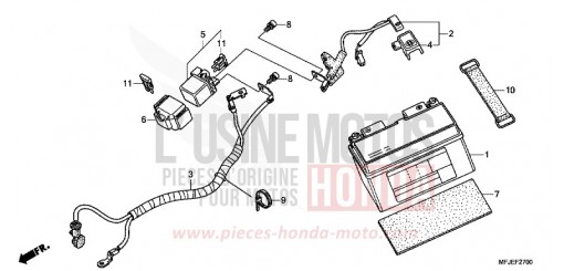 BATTERY CBR600RAC de 2012