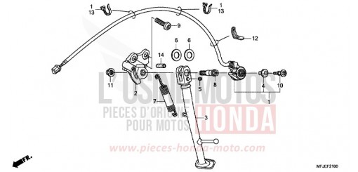 STAND CBR600RAC de 2012
