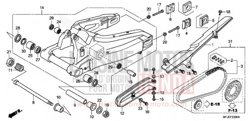 SWINGARM CBR600RAC de 2012