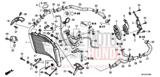 RADIATOR CBR600RAC de 2012