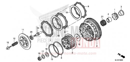 CLUTCH CBR600RAD de 2013