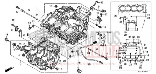 CRANKCASE CBR600RAD de 2013