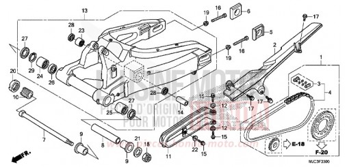 SWINGARM CBR600RAD de 2013