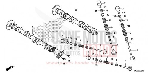 CAMSHAFT/VALVE CBR600RAD de 2013