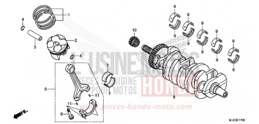 CRANKSHAFT/PISTON CBR600RAD de 2013