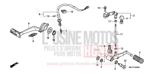 PEDAL CB600F7 de 2007