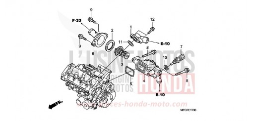 THERMOSTAT CB600F7 de 2007