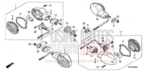 FRECCIA CB600F7 di 2007