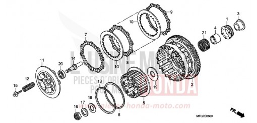 CLUTCH CB600F8 de 2008