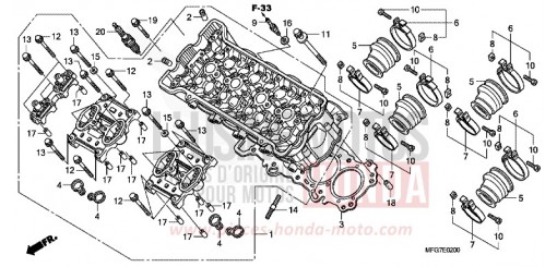 TESTATA CB600F9 di 2009