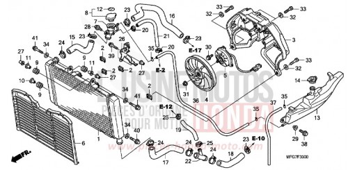 RADIATORE CB600FA7 di 2007