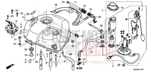 BATTERY CB600FA8 de 2008