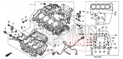 CRANKCASE CB600FAB de 2011