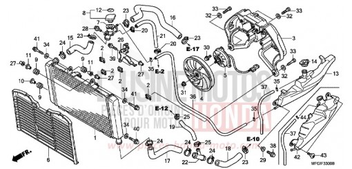RADIATOR CB600FAB de 2011