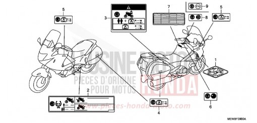 CAMSHAFT/VALVE CB600FAB de 2011
