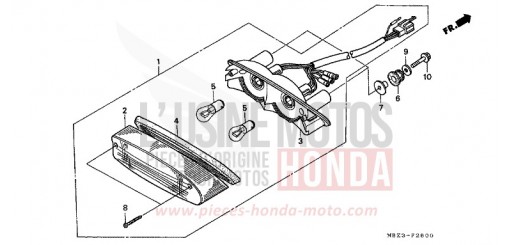 TAILLIGHT CB600F21 de 2001