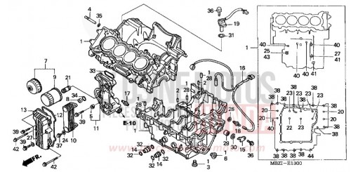 CRANKCASE CB600F22 de 2002