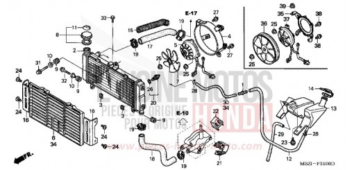 RADIATOR CB600F22 de 2002