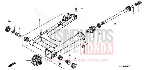 SWINGARM VT1100C22 de 2002