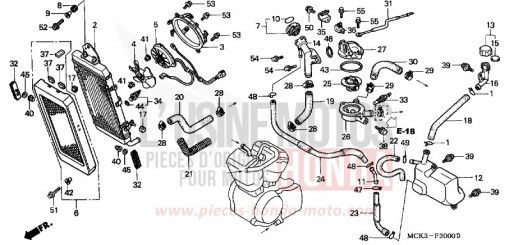 RADIATOR VT1100C22 de 2002