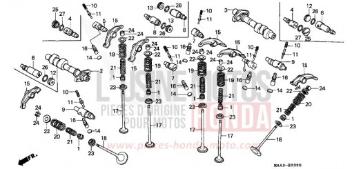 CAMSHAFT/VALVE VT1100C2V de 1997