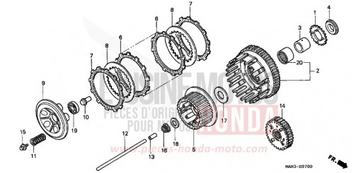 CLUTCH VT1100C2X de 1999