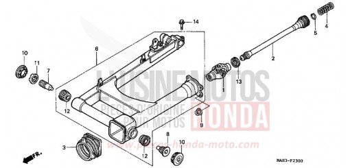 SWINGARM VT1100C2X de 1999