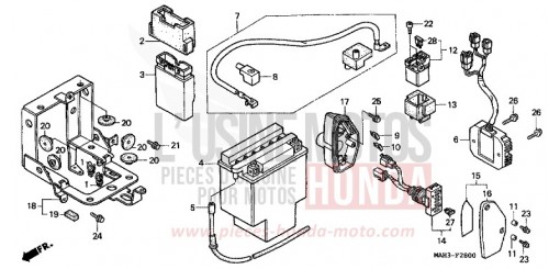 BATTERY VT1100C2X de 1999