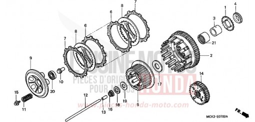 CLUTCH VT1100C2Y de 2000