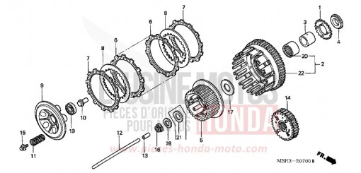 CLUTCH VT1100C3W de 1998
