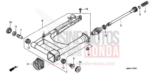 SWINGARM VT1100C3X de 1999