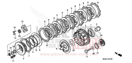 CLUTCH XL650V1 de 2001