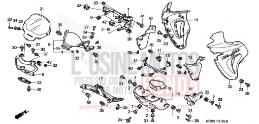 COWL XL650V1 de 2001