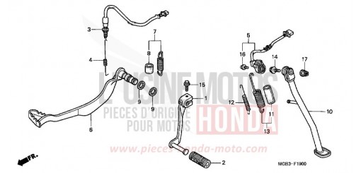 PEDALE/CAVALLETTO XL650V2 di 2002