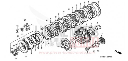 CLUTCH XL650V3 de 2003