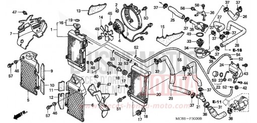 RADIATOR XL650V4 de 2004