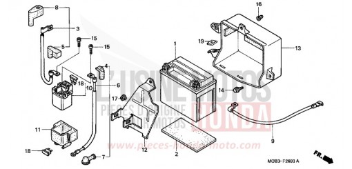 BATTERY XL650VY de 2000