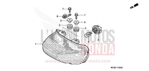 TAILLIGHT XL650VY de 2000