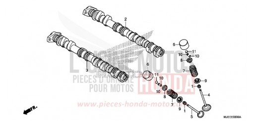 CAMSHAFT/VALVE CB650FAG de 2016