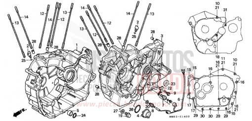 CRANKCASE VT1100CR de 1994