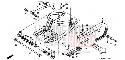 SWINGARM VT600CR de 1994