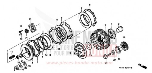 CLUTCH VT600CS de 1995