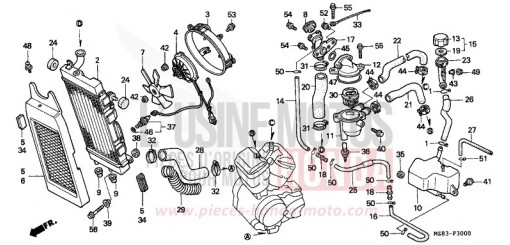 RADIATOR VT600CT de 1996