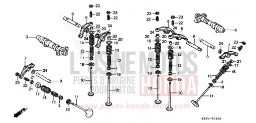 CAMSHAFT/VALVE VT600CV de 1997