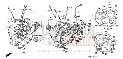 CRANKCASE VT600CX de 1999
