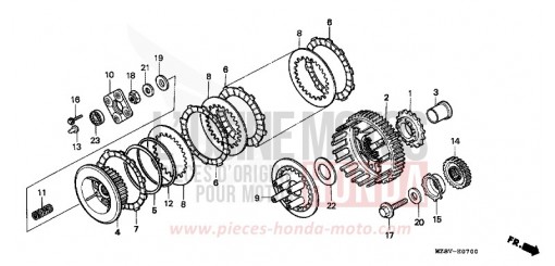 CLUTCH VT600CX de 1999