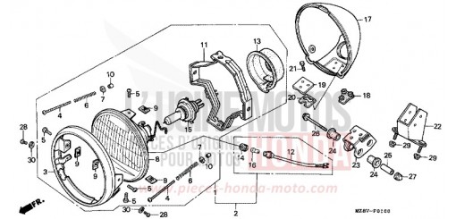 HEADLIGHT VT600CX de 1999